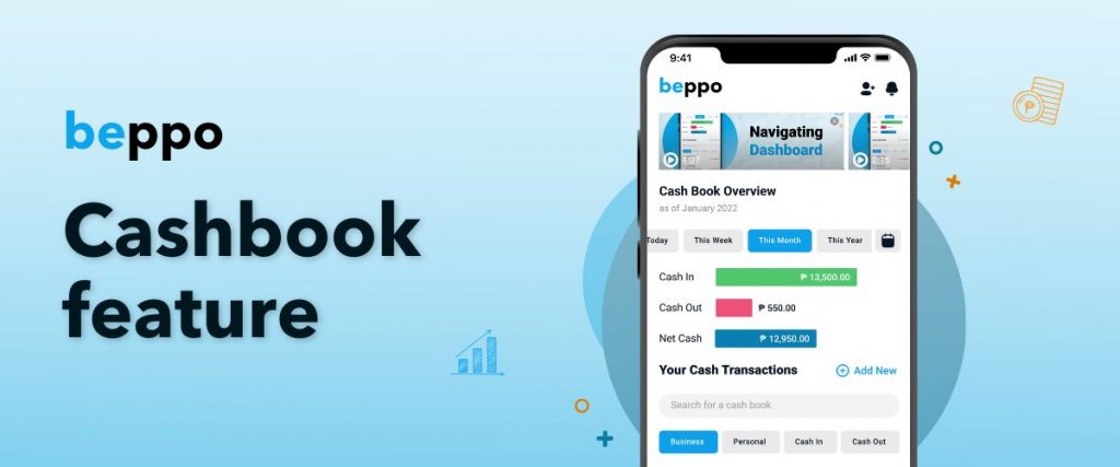 Cashbook feature for freelancers Beppo