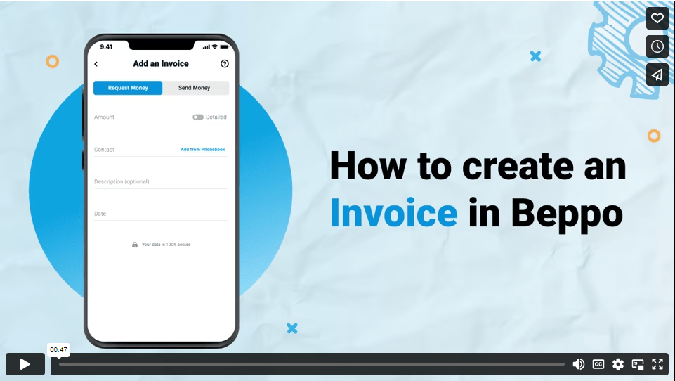 How to create an invoice in Beppo video tutorial