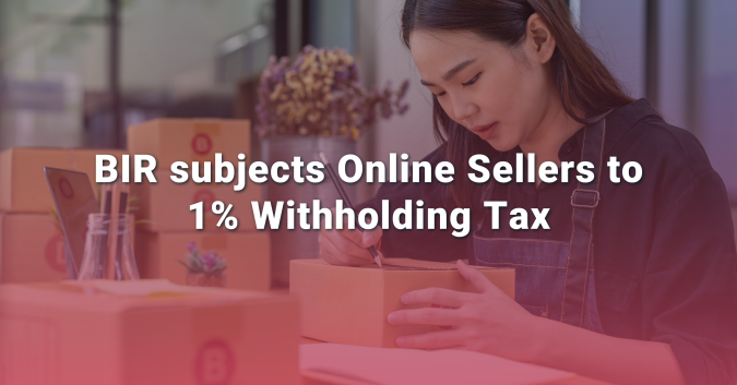 BIR subjects Online Sellers to 1% Withholding Tax