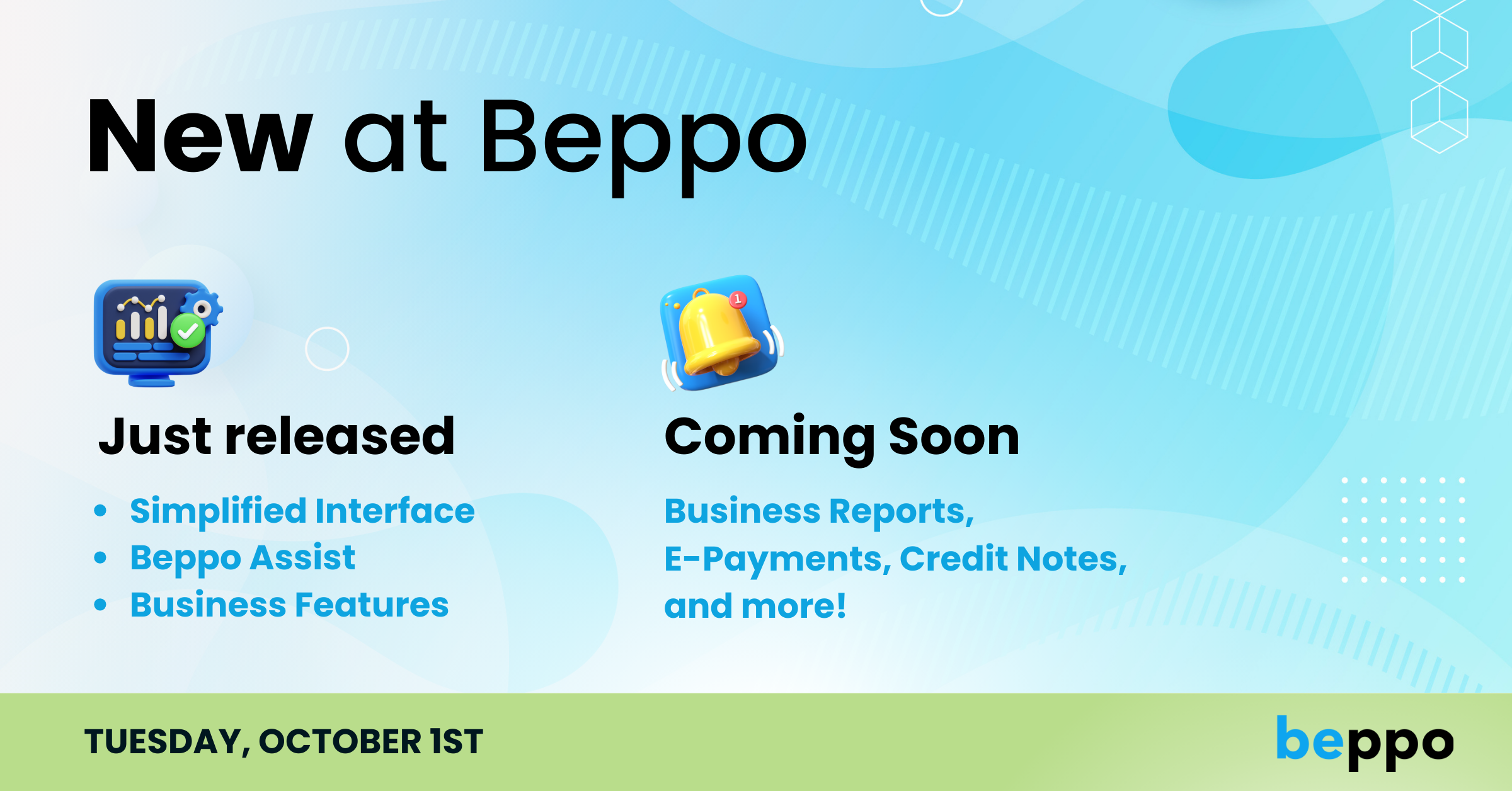 Just released, Coming soon